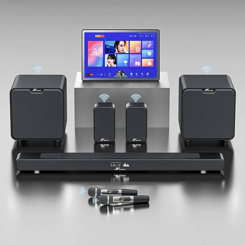 A9pro Wireless Home Theater System with Virtual Surround Sound 3D Surround Wireless Subwoofer for Karaoke — view 1