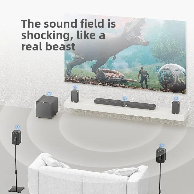 A9pro Wireless Home Theater System with Virtual Surround Sound 3D Surround Wireless Subwoofer for Karaoke — image 4