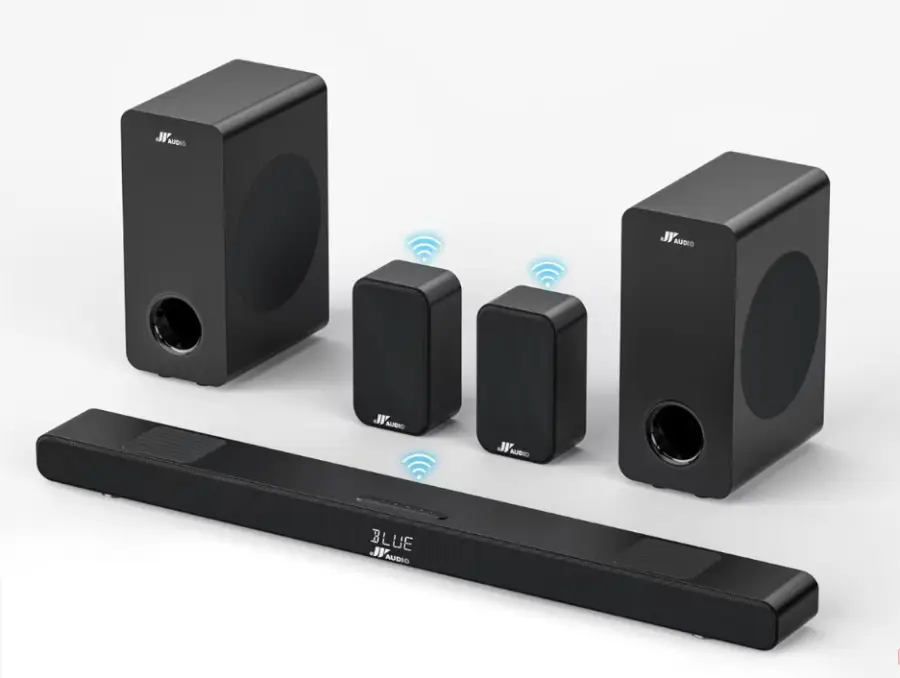 Shunjiayu 2026 HiFi Wireless Subwoofer Wood Enclosure for Home Theater Audio System 5.1 Channels 6 Speakers High Power — view 1