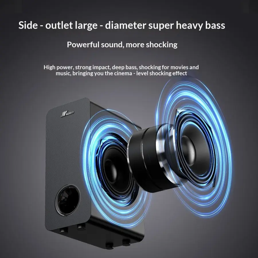 600W Wireless Subwoofer 8-Speaker 7.2-Channel High-Power Wood Home Theater System with Karaoke and TV Audio — image 2