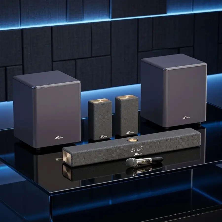 18CH Plastic Wireless Home Theater Soundbar 560W with 2 Surround Center Channel 2 Subwoofers for 4K TV — view 1