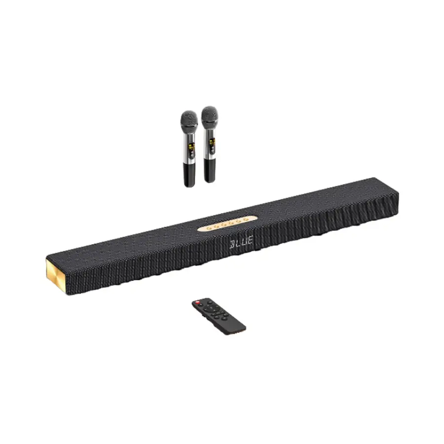 High-quality 600K Blue Tooth Soundbar TV Speaker, 2.1 Home Theater Karaoke Speaker with Subwoofer and Microphone — view 1