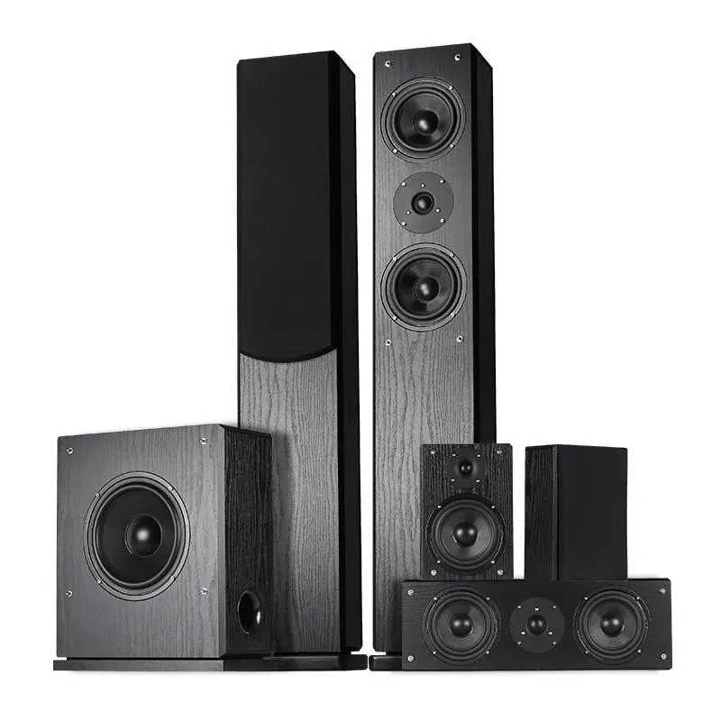 2023 New Product 5.1ch Wooden Home Theater Speaker Subwoofer Amplifier for Home with Piano Painting — image 4