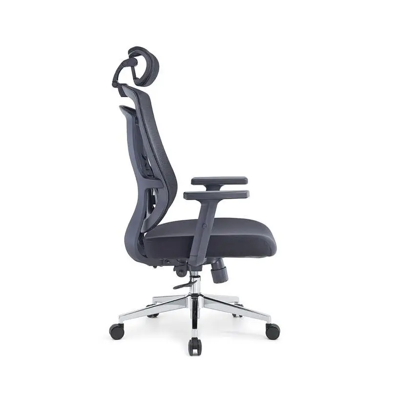 Breathable Fabric Ergonomic Load Swivel Office Chair Adjustable Lumbar Support Tilt Mechanism Multi Position Lock Office Chair — image 4