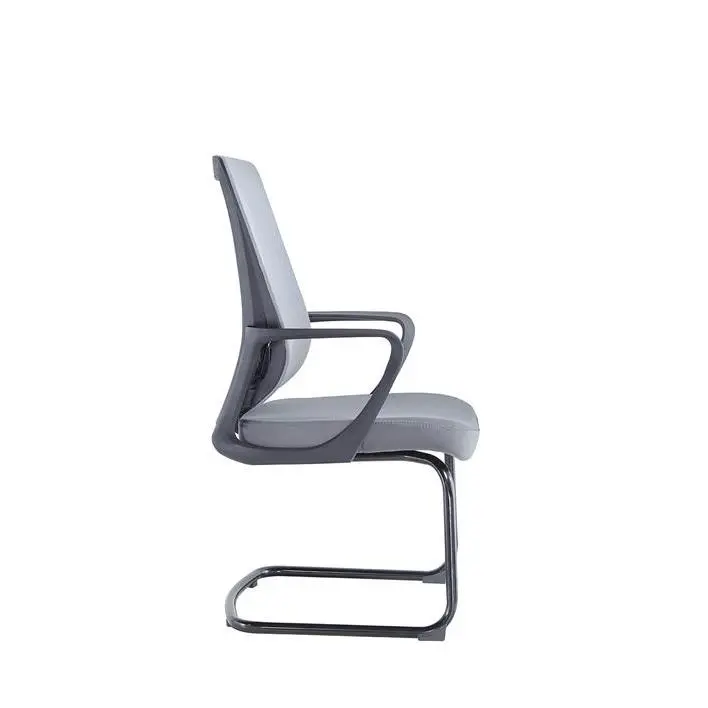 Middle Back Office Chair China Electric Office Chair Cheap Office Chair With White Leg — image 4