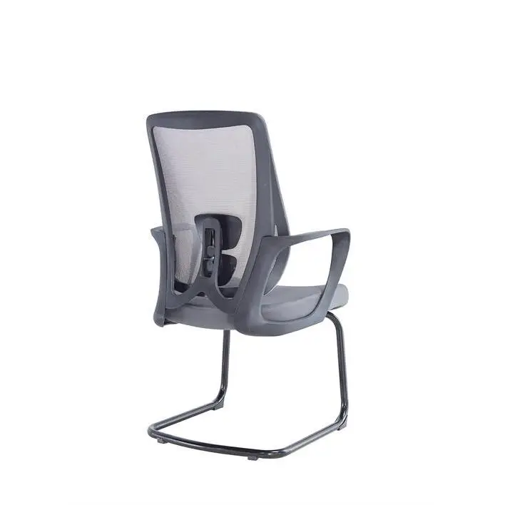 Middle Back Office Chair China Electric Office Chair Cheap Office Chair With White Leg — image 5
