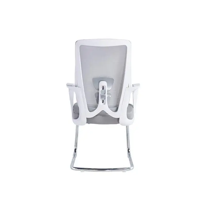 Middle Back Office Chair China Electric Office Chair Cheap Office Chair With White Leg — image 5