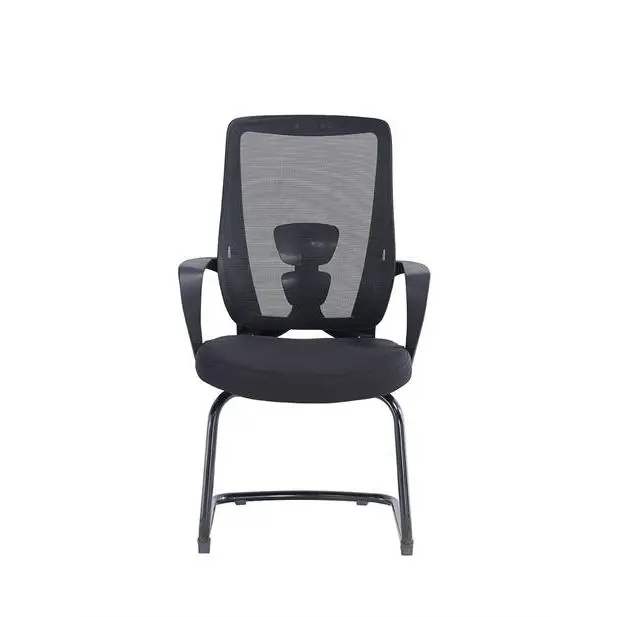 Middle Back Office Chair China Electric Office Chair Cheap Office Chair With White Leg — image 2