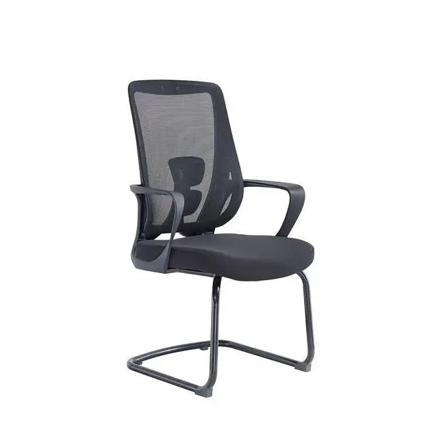 Middle Back Office Chair China Electric Office Chair Cheap Office Chair With White Leg — image 3