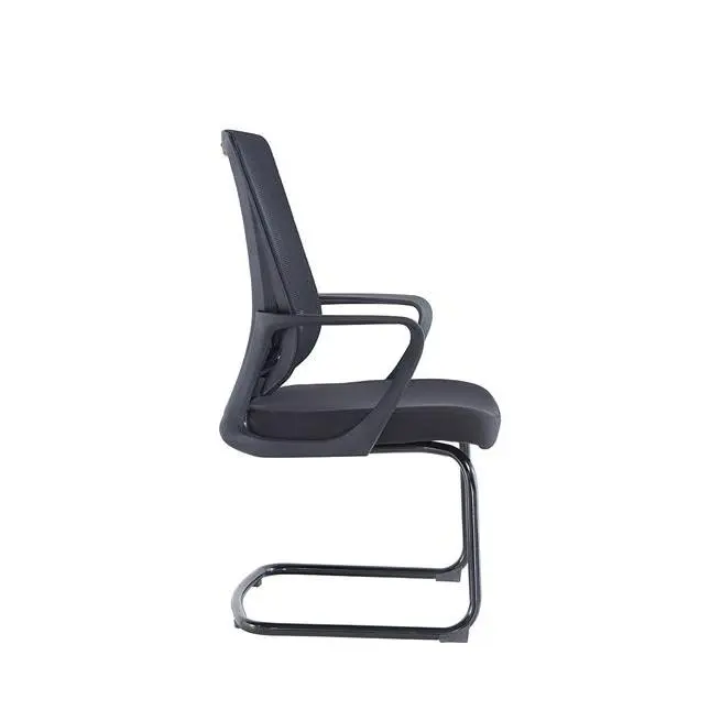 Middle Back Office Chair China Electric Office Chair Cheap Office Chair With White Leg — image 4