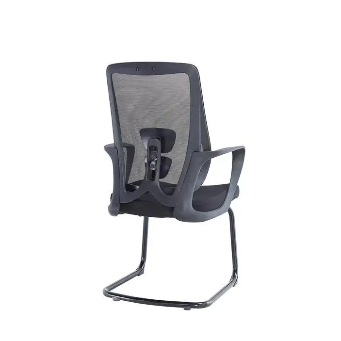 Middle Back Office Chair China Electric Office Chair Cheap Office Chair With White Leg — image 5