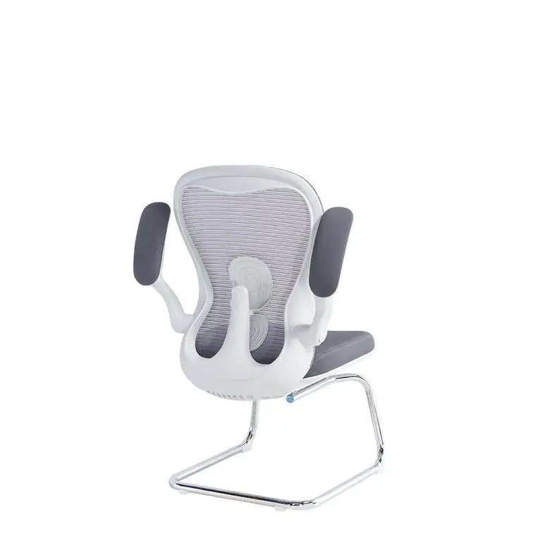 Middle Back Office Chair China Electric Office Chair Cheap Office Chair With White Leg — image 6