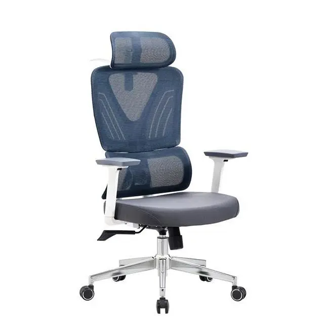 Breathable Fabric Ergonomic Load Swivel Office Chair Adjustable Lumbar Support Tilt Mechanism Multi Position Lock Office Chair — image 4