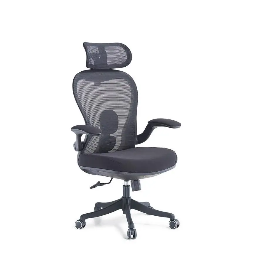 Breathable Fabric Ergonomic Load Swivel Office Chair Adjustable Lumbar Support Tilt Mechanism Multi Position Lock Office Chair — image 3