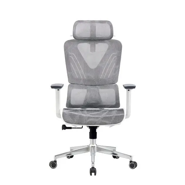 Breathable Fabric Ergonomic Load Swivel Office Chair Adjustable Lumbar Support Tilt Mechanism Multi Position Lock Office Chair — image 2