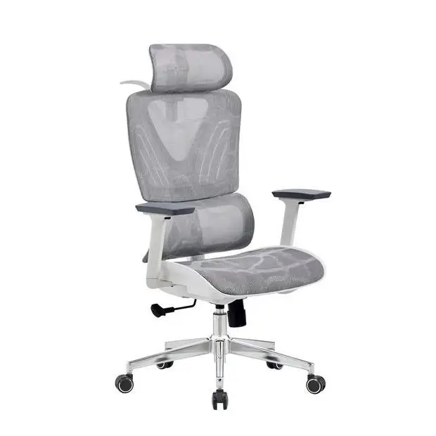 Breathable Fabric Ergonomic Load Swivel Office Chair Adjustable Lumbar Support Tilt Mechanism Multi Position Lock Office Chair — image 3