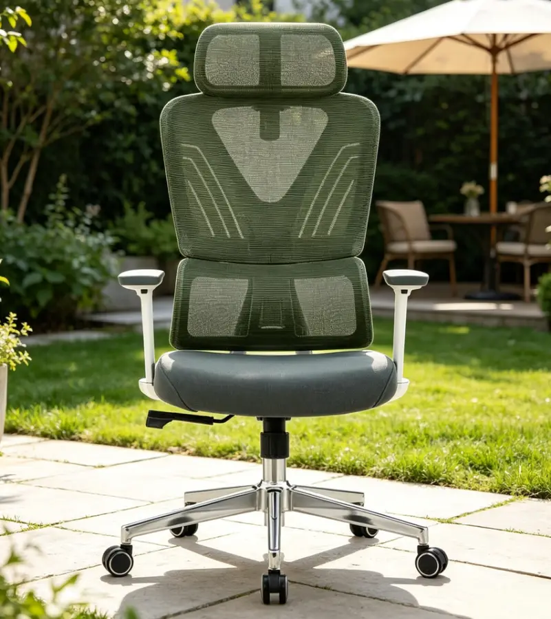Breathable Fabric Ergonomic Load Swivel Office Chair Adjustable Lumbar Support Tilt Mechanism Multi Position Lock Office — view 1