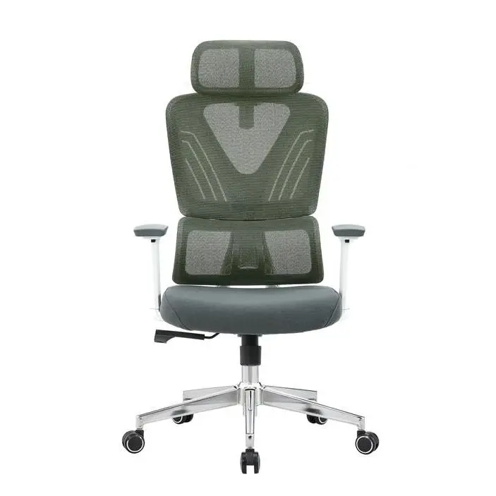 Breathable Fabric Ergonomic Load Swivel Office Chair Adjustable Lumbar Support Tilt Mechanism Multi Position Lock Office Chair — image 3
