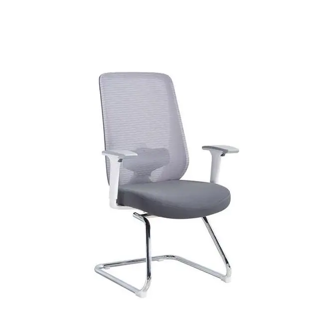 Middle Back Office Chair China Electric Office Chair Cheap Office Chair With White Leg — image 3