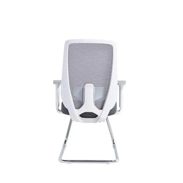 Middle Back Office Chair China Electric Office Chair Cheap Office Chair With White Leg — image 5