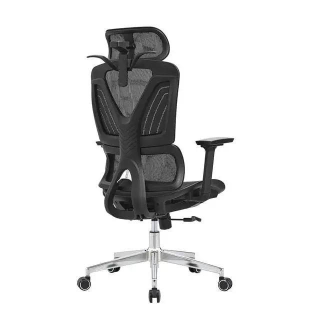 Breathable Fabric Ergonomic Load Swivel Office Chair Adjustable Lumbar Support Tilt Mechanism Multi Position Lock Office Chair — image 5