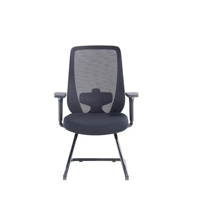 Middle Back Office Chair China Electric Office Chair Cheap Office Chair With White Leg — image 2