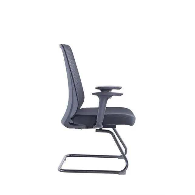 Middle Back Office Chair China Electric Office Chair Cheap Office Chair With White Leg — image 4