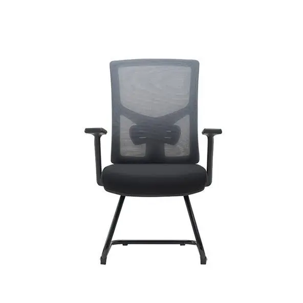 Middle Back Office Chair China Electric Office Chair Cheap Office Chair With White Leg — image 2
