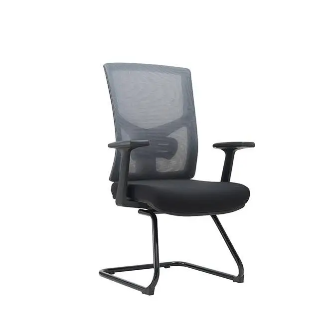 Middle Back Office Chair China Electric Office Chair Cheap Office Chair With White Leg — image 3