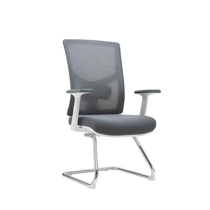 Middle Back Office Chair China Electric Office Chair Cheap Office Chair With White Leg — image 3