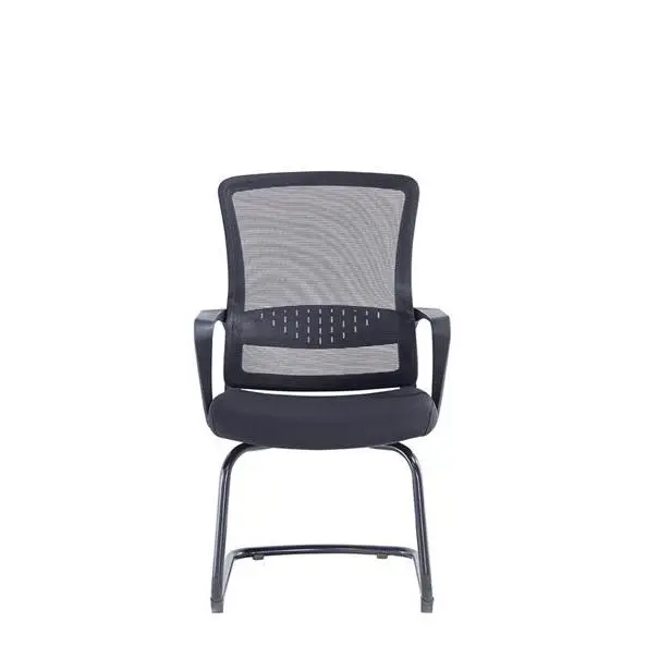 Middle Back Office Chair China Electric Office Chair Cheap Office Chair With White Leg — image 2