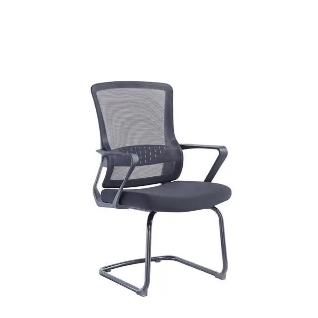Middle Back Office Chair China Electric Office Chair Cheap Office Chair With White Leg — image 3