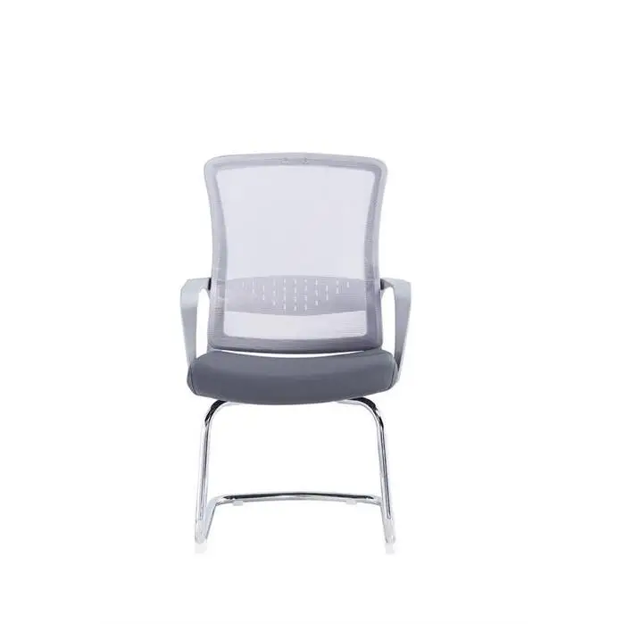 Middle Back Office Chair China Electric Office Chair Cheap Office Chair With White Leg — image 2