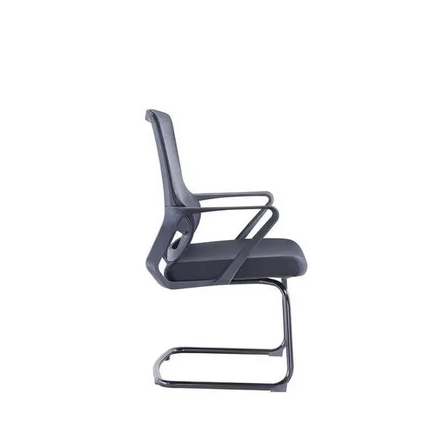 Middle Back Office Chair China Electric Office Chair Cheap Office Chair With White Leg — image 4