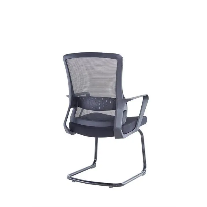 Middle Back Office Chair China Electric Office Chair Cheap Office Chair With White Leg — image 5