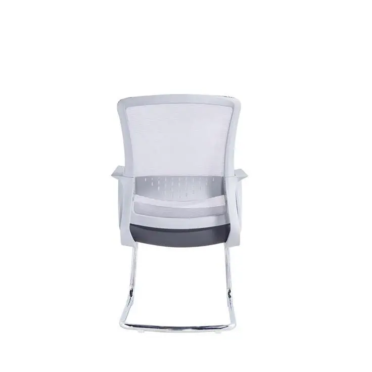 Middle Back Office Chair China Electric Office Chair Cheap Office Chair With White Leg — image 5