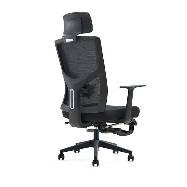 Breathable Fabric Ergonomic Office Chair Adjustable Lumbar Support Tilt Lock Swivel & Footrest Office Chair — image 4