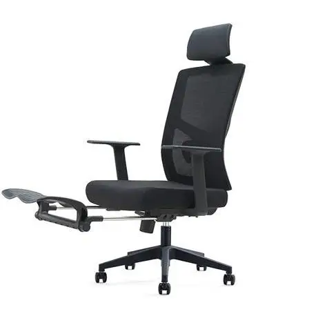 Breathable Fabric Ergonomic Office Chair Adjustable Lumbar Support Tilt Lock Swivel & Footrest Office Chair — image 5