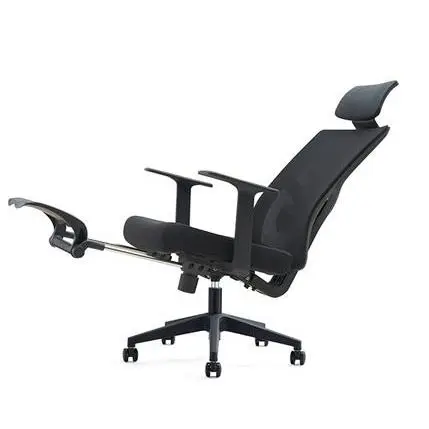 Breathable Fabric Ergonomic Office Chair Adjustable Lumbar Support Tilt Lock Swivel & Footrest Office Chair — image 6