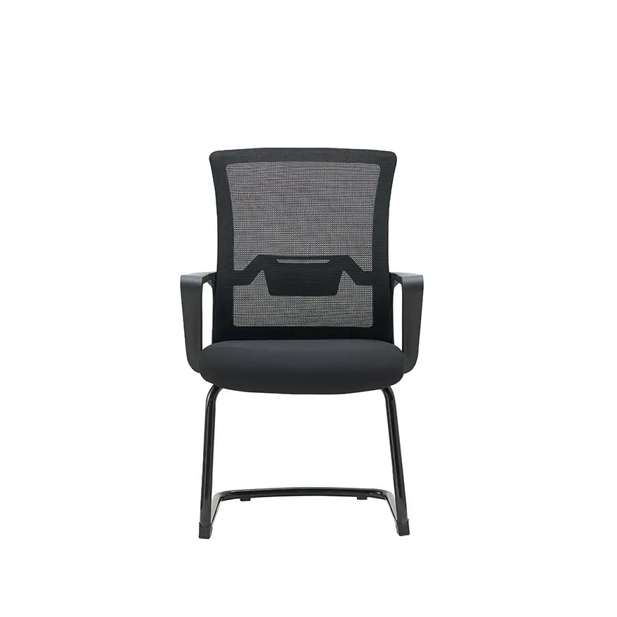 Middle Back Office Chair China Electric Office Chair Cheap Office Chair With White Leg — image 2