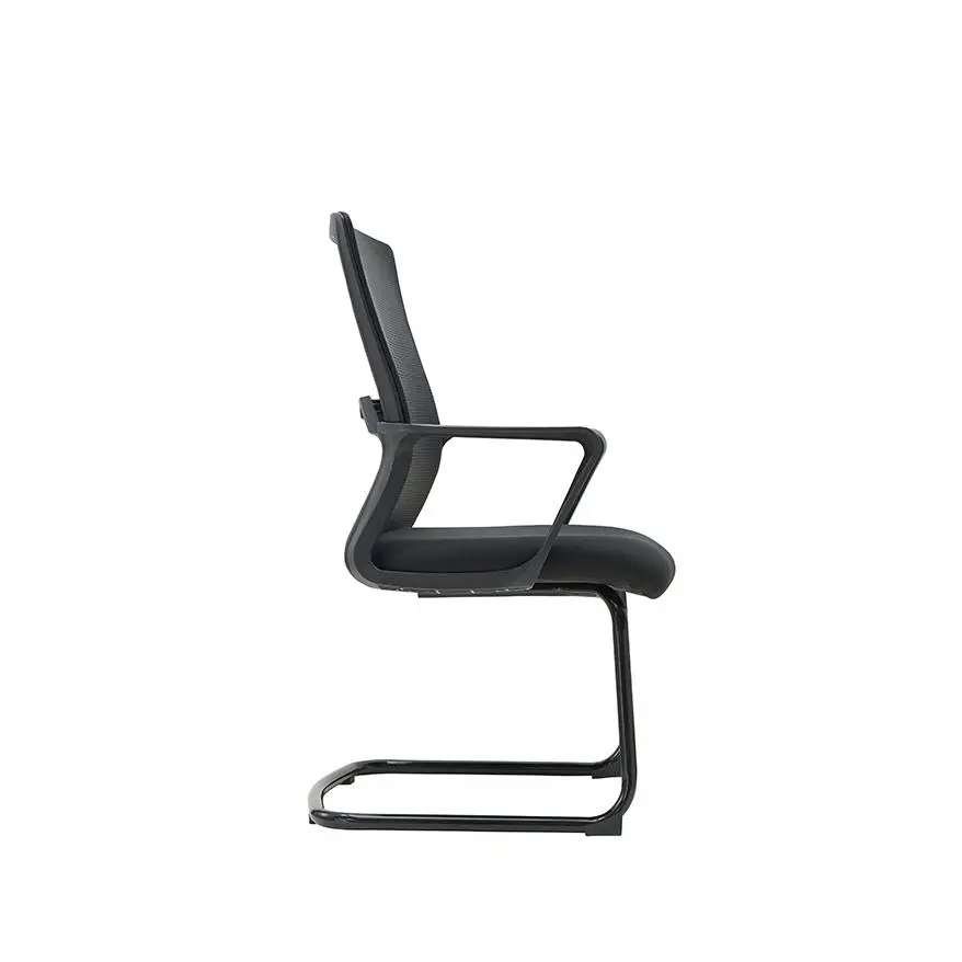 Middle Back Office Chair China Electric Office Chair Cheap Office Chair With White Leg — image 4