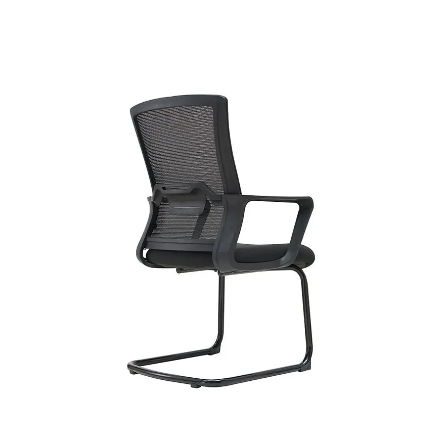 Middle Back Office Chair China Electric Office Chair Cheap Office Chair With White Leg — image 5