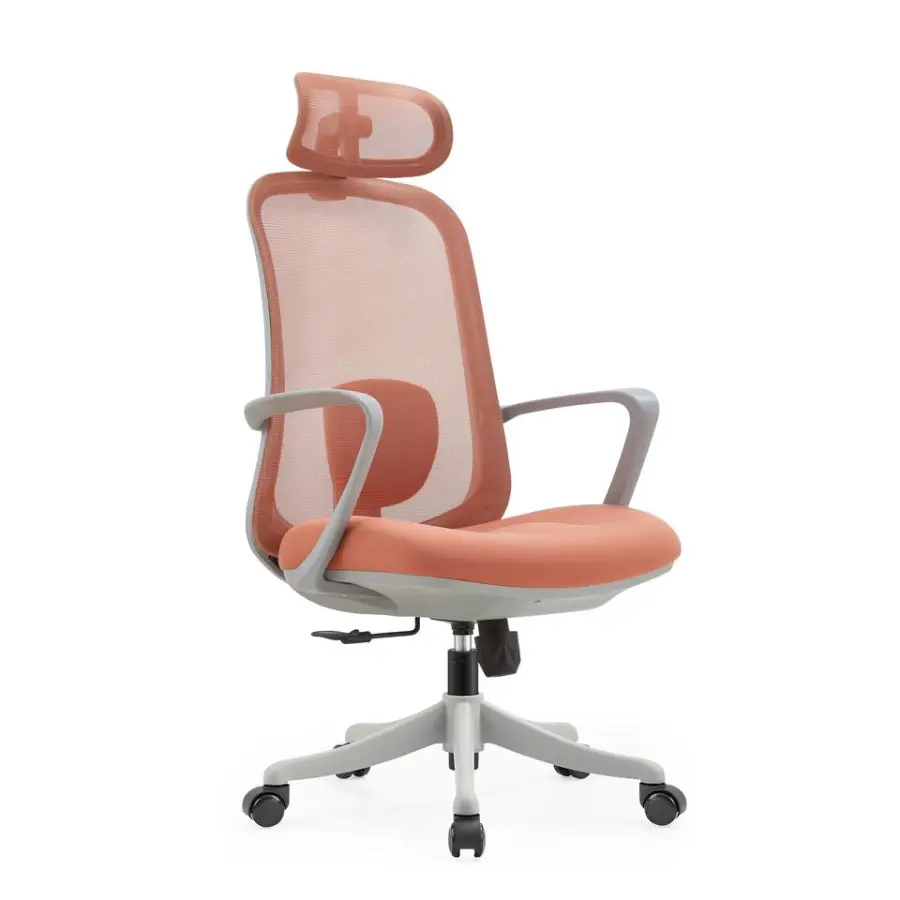 Breathable Fabric Ergonomic Load Swivel Office Chair Adjustable Lumbar Support Tilt Mechanism Multi Position Lock Office Chair — image 4