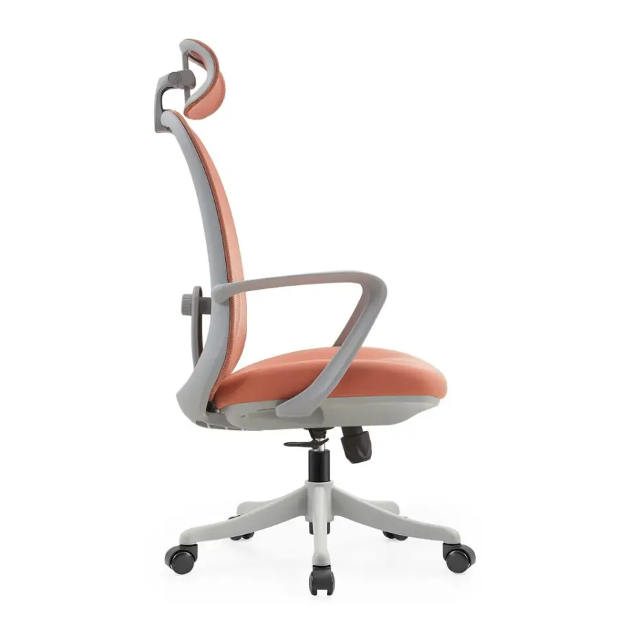 Breathable Fabric Ergonomic Load Swivel Office Chair Adjustable Lumbar Support Tilt Mechanism Multi Position Lock Office Chair — image 5