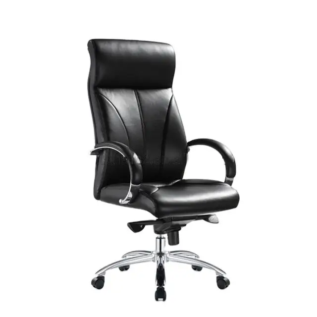 Chromed Base Chair High Quality Chair Executive Office Chair Chaise En Cuir Pour Bureau — view 1