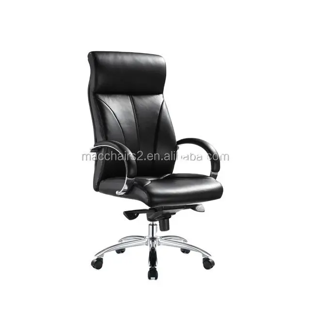 Chromed Base Chair High Quality Chair Executive Office Chair Chaise En Cuir Pour Bureau — image 3
