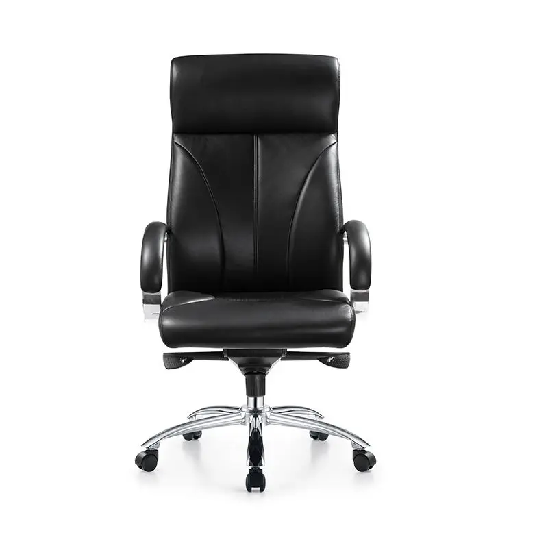 Chromed Base Chair High Quality Chair Executive Office Chair Chaise En Cuir Pour Bureau — image 4