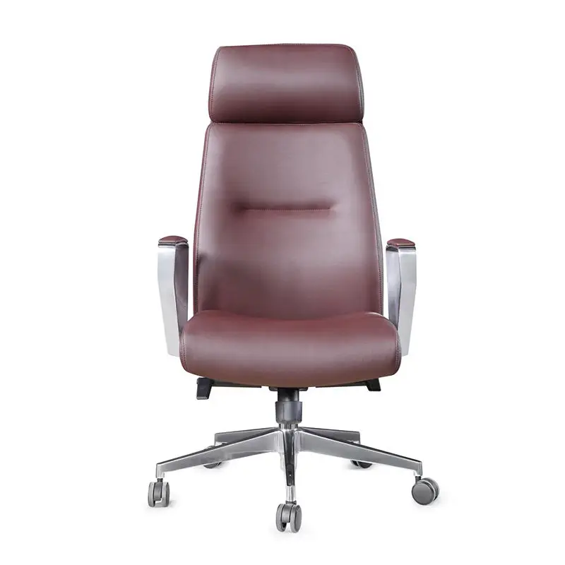 Furniture Chair Office Relaxing Chair Revolving Comfortable Leather Furniture Aluminum MAC Modern Swivel Chair Fixed — image 3