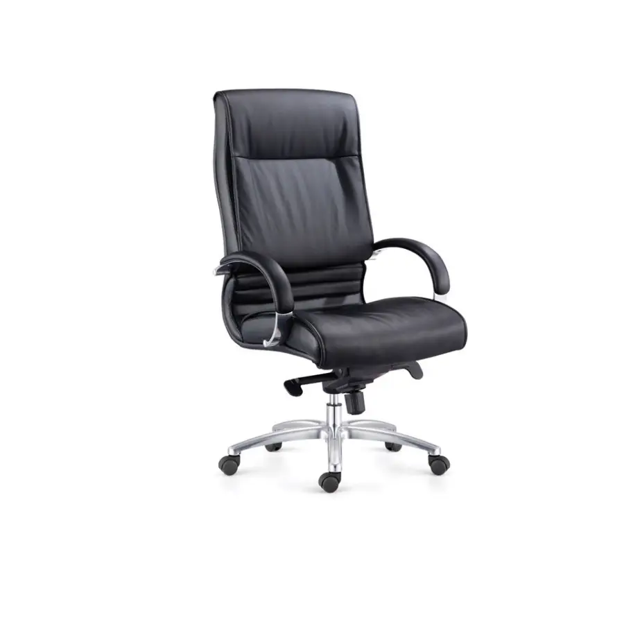 Visitor Chairs Leather Chair Swivel Manager Office Chair Comfort — image 3