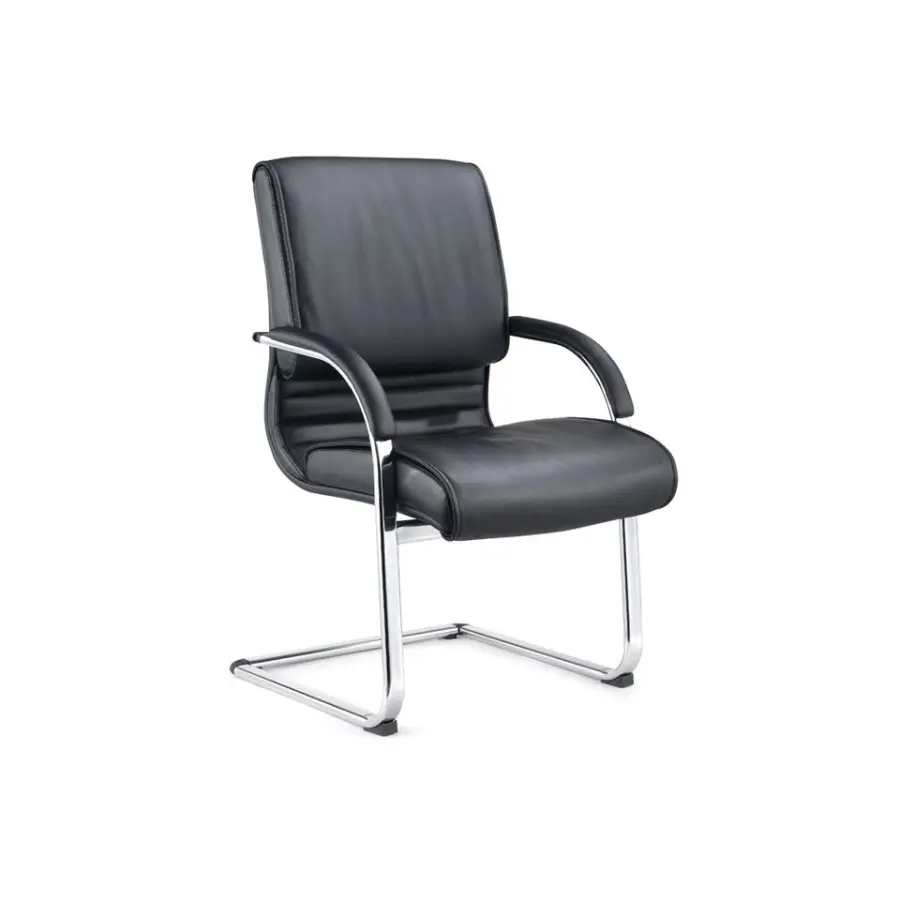 Visitor Chairs Leather Chair Swivel Manager Office Chair Comfort — image 4